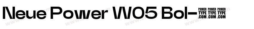 Neue Power W05 Bol字体转换